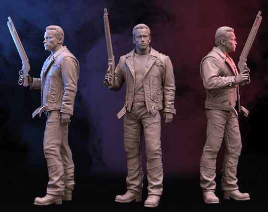 1/24 75mm 1/18 100mm  Resin Model Terminator T-800 Figurine Unpainted Unassembled RW-021