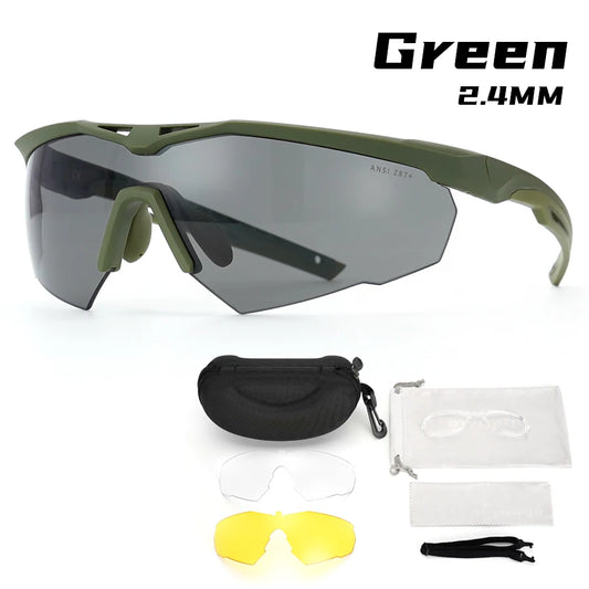 Tactical goggles, UV400, suitable for shooting range, hunting, bulletproof and explosion-proof, mountaineering, hiking