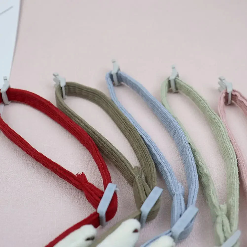 для собак Lovely Pet Collar Adjustable Cartoon Style Soft Pet Necklace with Bell Adjustable Small Dog Cat Collar Pet Supplies