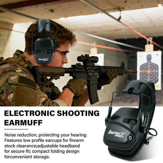Tactical Hearing Protectors, Electronic Headphones, Hunting Sound Amplification Earmuffs, Anti Noise Ear Helmets for Shoot