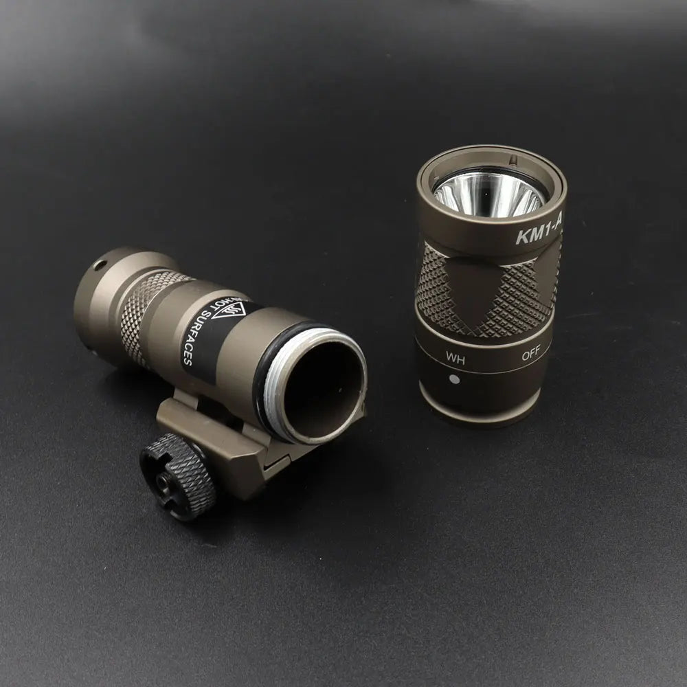 Tactical Light M300V IR Lighting & LED White Scout Flashlight w/ Remote Pressure Switch for Hunting Picatinny Rail
