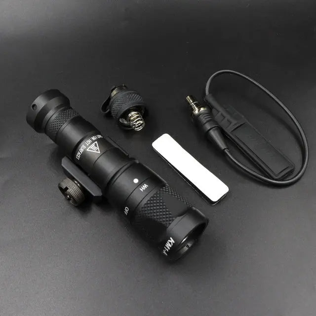 Tactical Light M300V IR Lighting & LED White Scout Flashlight w/ Remote Pressure Switch for Hunting Picatinny Rail