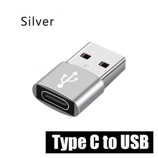 2PCS Charger Adapter for Iphone 14 13 12 11 Pro Max USB Type-C Adapter Type C USB-C Converter USB to Type C OTG Adapter Cables