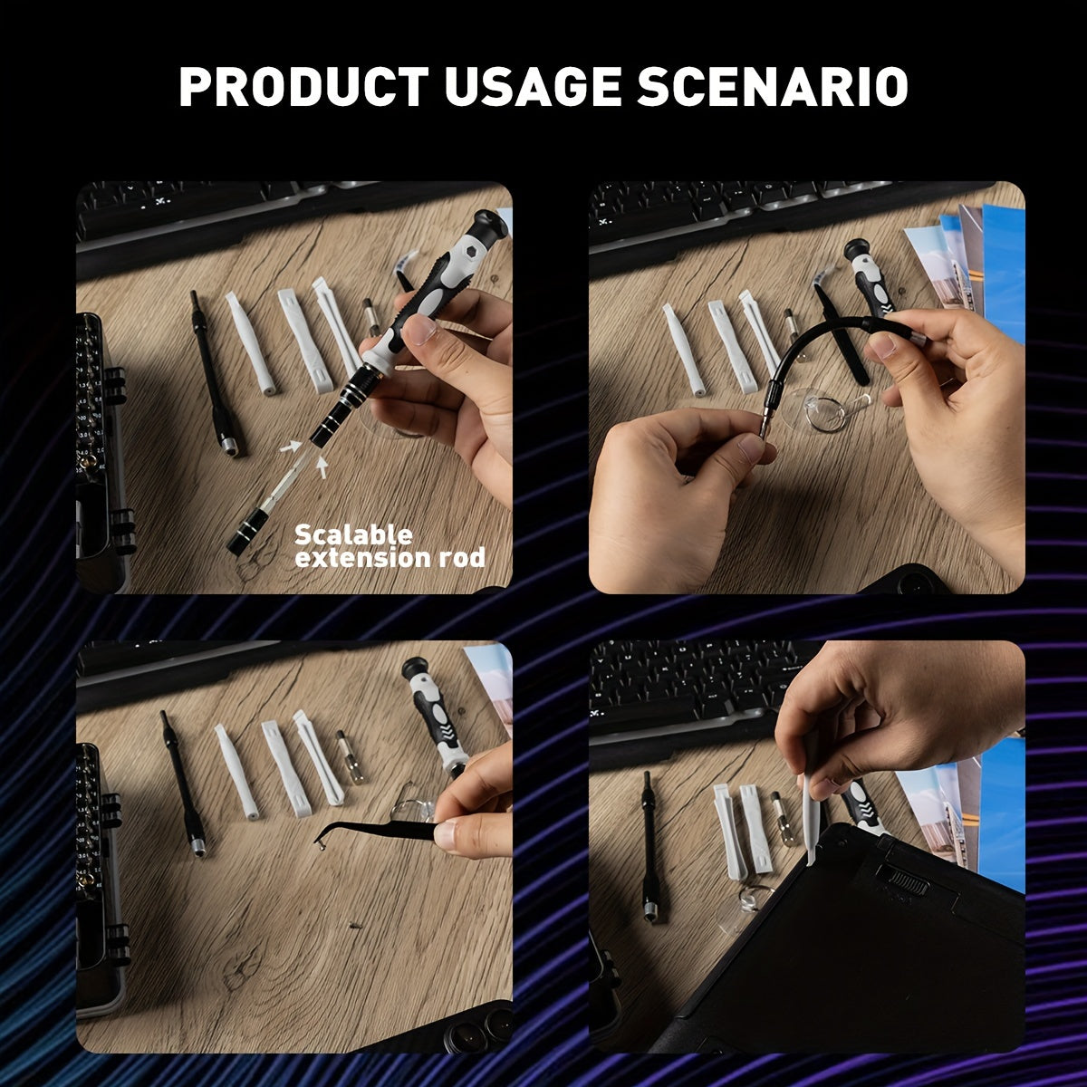 117 In 1 Precision Screwdriver Set, Electronics Magnetic Repair Tool Kit With Case For Repair Computer, IPhone, PC, Cellphone, Laptop, Switch, PS4, Game Console, Watch, Glasses Etc