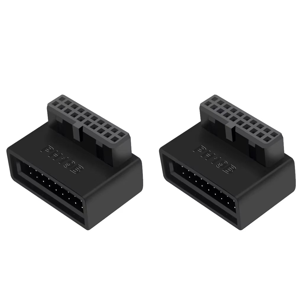 Computer Motherboard Header Adapter USB 3.0 19P/20P 90 Degree Desktop Converter Desktop Computer Accessories