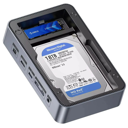 12-In-1 M.2 & Dual HDD/SSD Docking Station