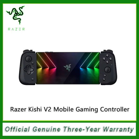 Kishi V2 Mobile Gaming Controller Universal Fit with Extendable Bridge, Stream PC and Console Games, Ergonomic Design