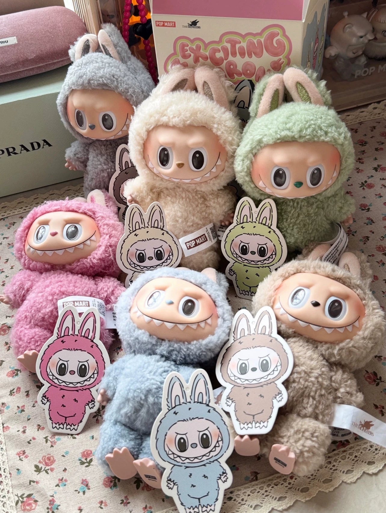 POP MART  Sesame Bean Plush Keychain – the Monsters Series Vol. 1 Collectible