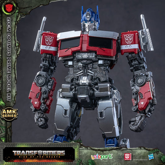 Transformers Toys Optimus Prime Action Figure, Rise Of The Beasts, 19.99 cm Pre-assembled Model Kit, from YOLOPARK AMK Series Wave 1 Halloween Christmas Gifts