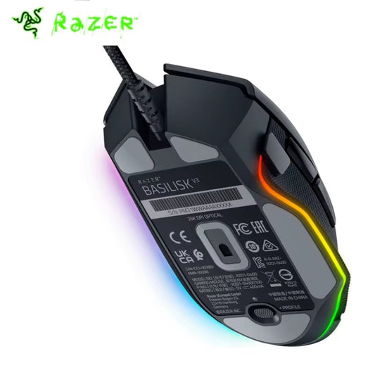 Original  Basilisk V3 Wired Gaming Mouse Gamer 26000 DPI Optical Sensor E-Sports with RGB Lighting for PC Laptop