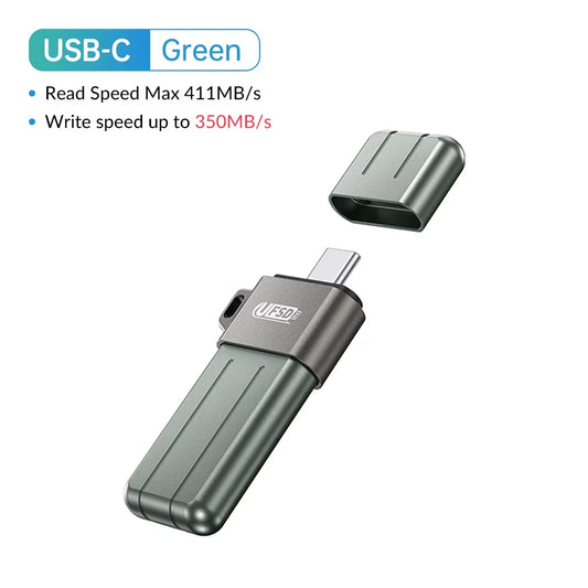 UFSD All Metal 512GB USB Flash Drive 411MB/S Pen Drives 256GB 128GB 64GB USB Stick Type C Pendrives Memory Stick U Disk